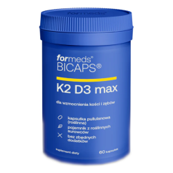 K2 D3 max Formeds Bicaps - Dla wzmocnienia kości i zębów - 60 kapsułek