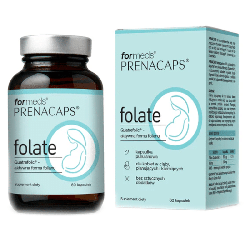 Folate Formeds Prenacaps - Dla wsparcia wzrostu tkanek matczynych w czasie ciąży - 60 kapsułek