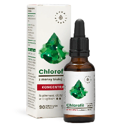 Chlorofil z morwy białej Aura Herbals - Wsparcie dla zdrowia i urody - 30 ml krople