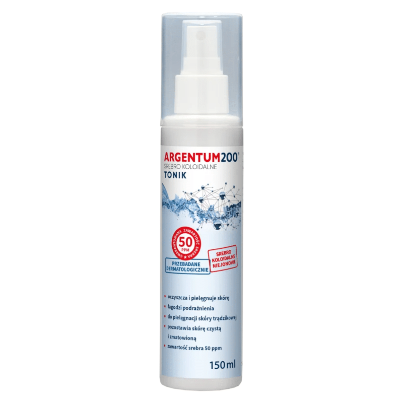 Srebro Koloidalne 50 ppm Argentum 200 Aura Herbals - 150 ml areozol