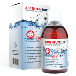 Srebro Koloidalne 50 ppm Argentum 200 Aura Herbals -500 ml