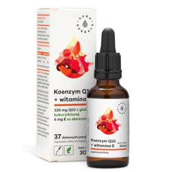 Koenzym Q10 + Witamina E Aura Herbals - Wsparcie dla organizmu - 30 ml krople