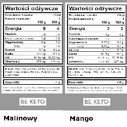 Galaretka Dietetyczna Konjac BeKeto - W czterech różnych smakach - 150 g