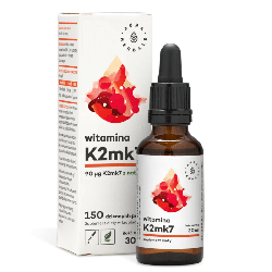 Witamina K2 MK7 Aura Herbals - Naturalna witamina K - 30 ml krople