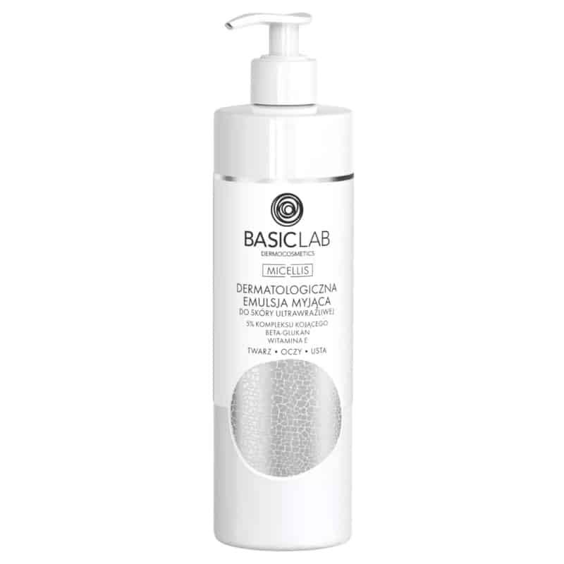 Dermatologiczna emulsja myjąca BASICLAB - Do skóry ultrawrażliwej -  100 ml / 300 ml