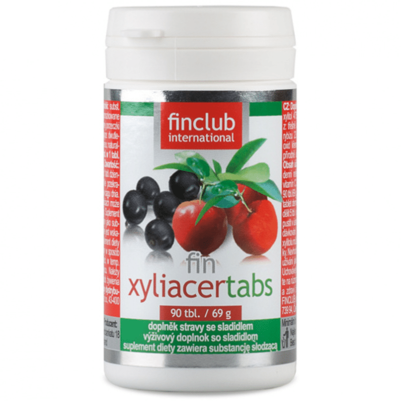 Xyliacertabs Finclub - Witamina C z aceroli oraz czarnej porzeczki - 90 tabletek