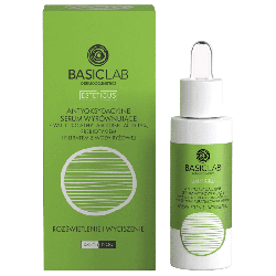 Antyoksydacyjne serum wyrównujące z wit. C 15% BASICLAB - Rozświetlenie i Wyciszenie - 30 ml