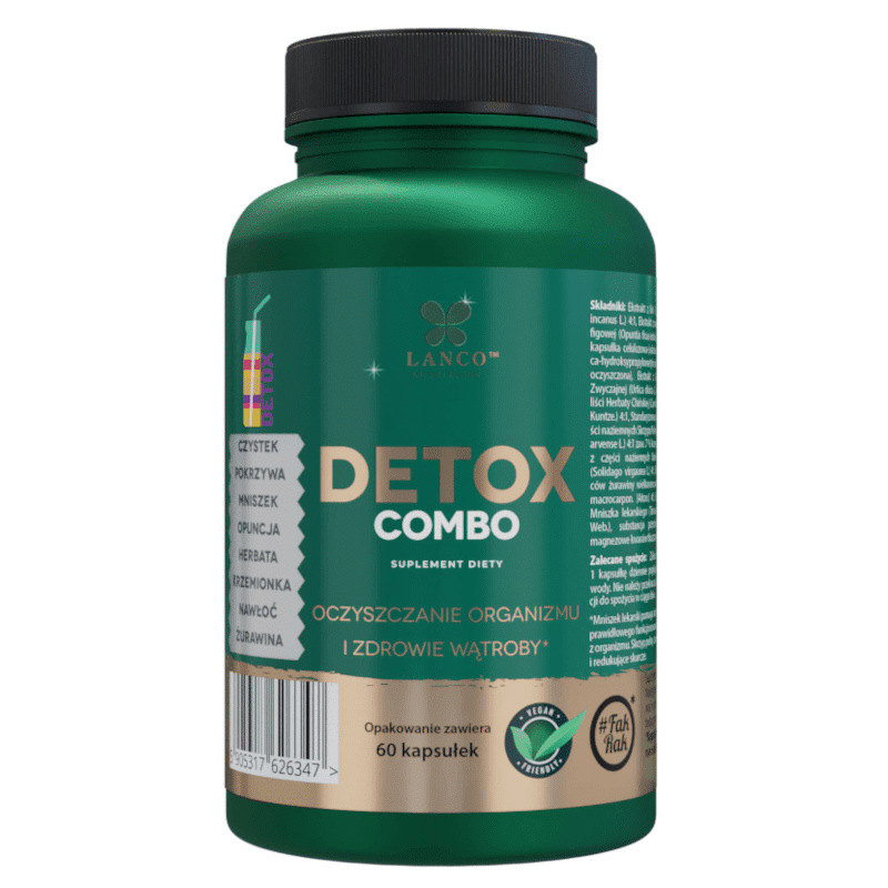 DETOX Combo Lanco - Oczyszczanie organizmu i zdrowie wątroby - 60 kapsułek