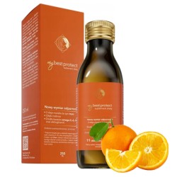 MyBestProtect Preparat na wzmocnienie odporności MyBestPharm 250 ml - Smak malinowy i pomarańczowy