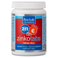 Zinkotabs Finclub - Źródło cynku i witaminy C - 120 tabletek