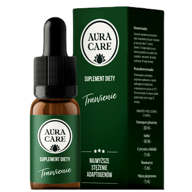 Trawienie AURA CARE - Naturalne wsparcie trawienia - 15ml, około 300 kropli