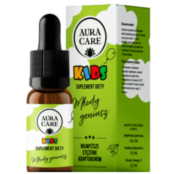 Młody Geniusz AURA CARE - Naturalne wsparcie dla rozwoju mózgu dziecka - 15ml, około 300 kropli