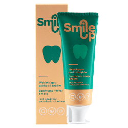 Wybielająca pasta do zębów SmileUp - Moc pięciu naturalnych składników o smaku mango-mięta - 75 ml