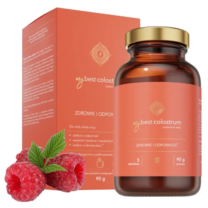 MyBestColostrum MyBestPharm - Wsparcie odporności dla dzieci i dorosłych - 90g proszek