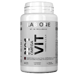 N°1 Omega VIT LAB ONE - Kompleksowy suplement Omega-3 oraz Witaminy A, D, E i K - 60 kapsułek