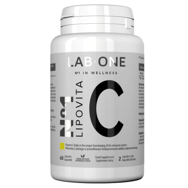 N°1 Lipovita C LAB ONE - Liposomalna witamina C - 60 kapsułek