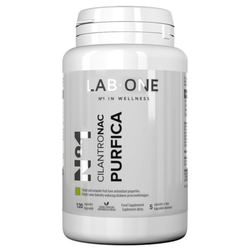 N°1 CilantroNAC PURFICA LAB ONE - Detoksykacja organizmu - 120 kapsułek