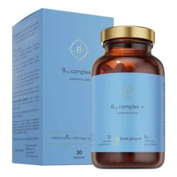 MyBestB12 Complex+ MyBestPharm - Kompozycja witamin z grupy B - 30 kapsułek