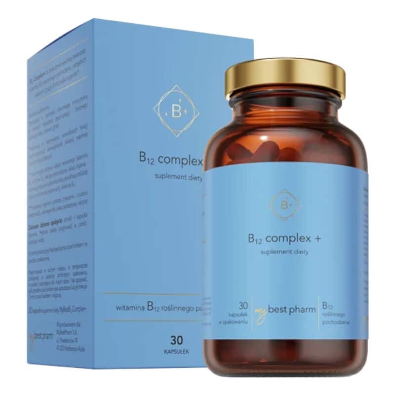 MyBestB12 Complex+ MyBestPharm - Kompozycja witamin z grupy B - 30 kapsułek
