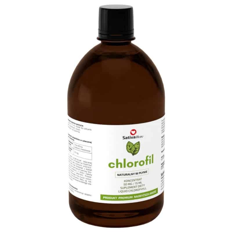 Chlorofil w płynie Sativa Life - Naturalne wsparcie organizmu - 500 ml