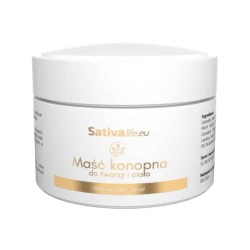 Maść Konopna 1500 mg CBD Sativa Life - Do twarzy i ciała - 50ml, 150ml