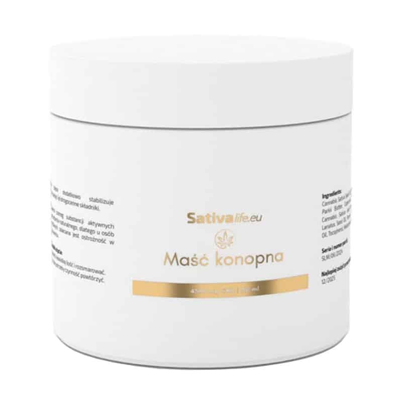 Maść Konopna 1500 mg CBD Sativa Life - Do twarzy i ciała - 50ml, 150ml