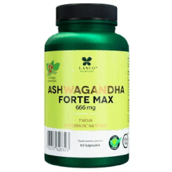 Ashwagandha forte Lanco - Wsparcie organizmu - 60 kapsułek