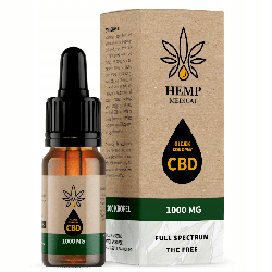 Olejek konopny 10% Hemp Medical - Ekstrakt z konopi włóknistych - 1000 mg