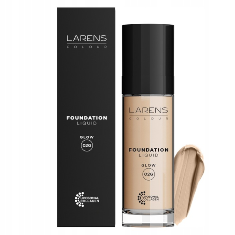 Pielęgnacyjny podkład rozświetlający Larens Liquid Foundation Glow WellU - 30 ml