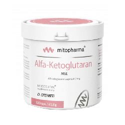 Alfa ketoglutaran mse Mitopharma - Wsparcie metabolizmu - 120 kapsułek