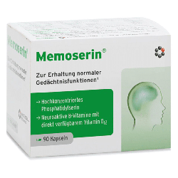 Memoserin Mitopharma - Wsparcie dla pamięci i koncentracji - 90 kapsułek