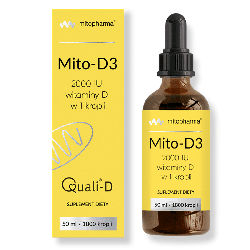 Mito D3 Mitopharma - 2000 IU Witamina D - 50 ml 1800 kropli