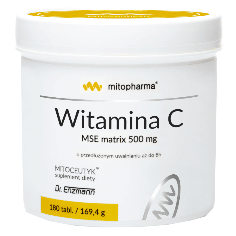 Witamina C MSE matrix Mitopharma - Wsparcie odporności - 90 i 180 tabletek