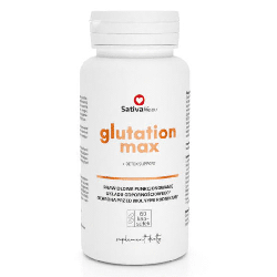 Glutation max Sativa Life - Detox suport wsparcie zdrowia i witalności - 60 kapsułek