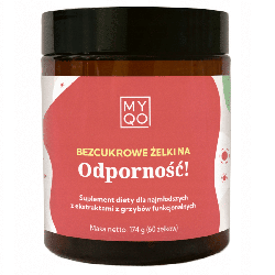 Żelki na odporność Myqo - Bezcukrowe z ekstraktami z grzybów - 60 żelek