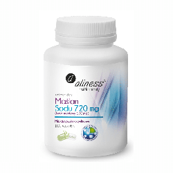 Maślan Sodu 720 mg, Kwas masłowy 170 mg Aliness - Wsparcie dla jelit - 100 kapsułek