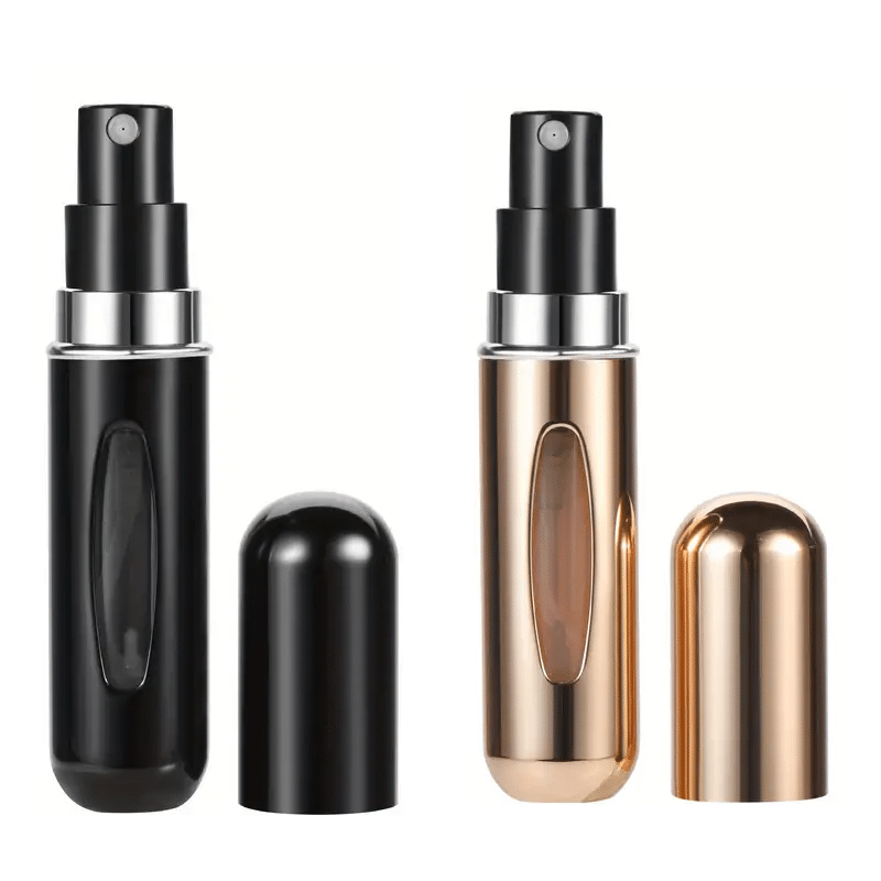 Atomizer podróżny na perfumy - 5ml czarny lub złoty - 1 sztuka