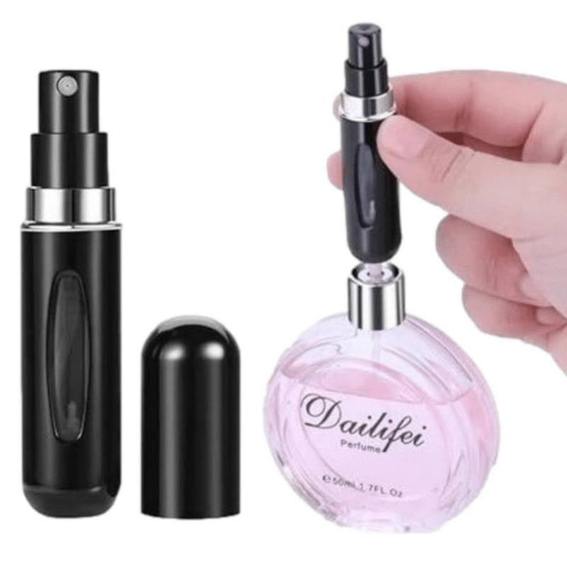 Atomizer podróżny na perfumy - 5ml czarny lub złoty - 1 sztuka