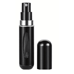 Atomizer podróżny na perfumy - 5ml czarny lub złoty - 1 sztuka