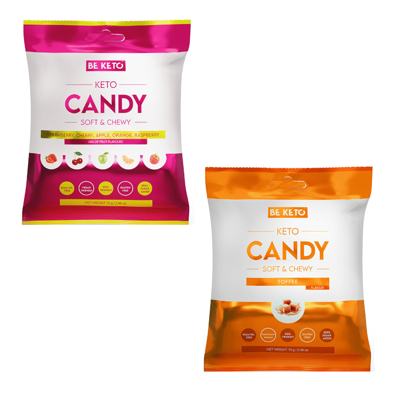 Keto cukierki BeKeto - Tofi, mieszanka owocowa - 70 g