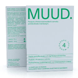 MUUD Pastylki z fitokannabinoidami Sativa Life - o smaku porzeczkowo-malinowym - 16 pastylek