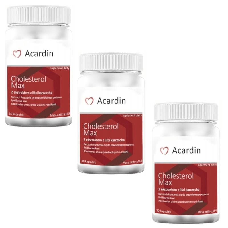 Acardin Cholesterol Max NGS - Wspomaga układ krążenia