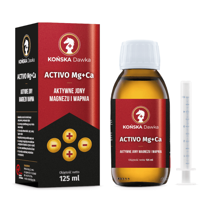 Activo Mg + Ca Końska Dawka - Magnez i wapń - 125 ml