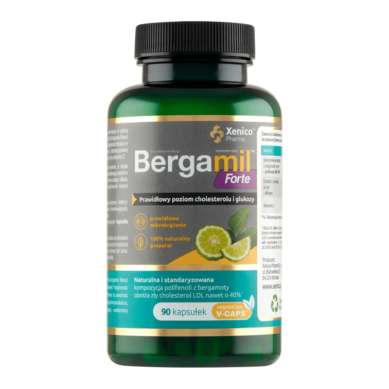 Bergamil Forte Xenico Pharma - Cholesterol - Smak bergamotki