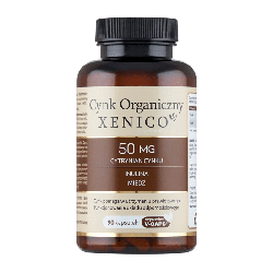 Cynk organiczny Xenico Pharma - Wparcie organizmu - 90 kapsułek