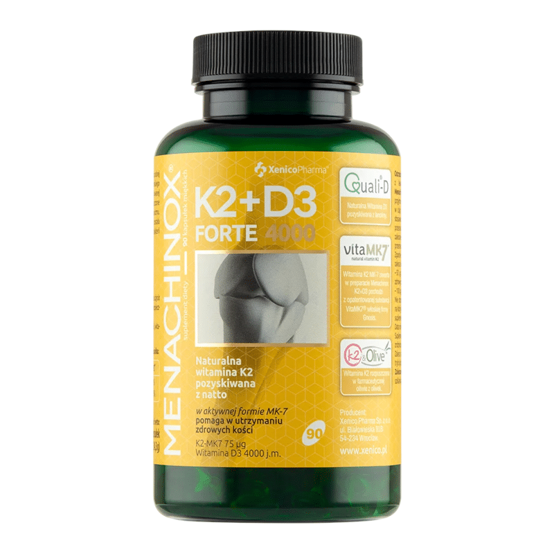 Menachinox K2+D3 FORTE Xenico Pharma - Mocne kości