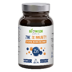 Zinc 3x Immunity Biowen - Cynk Complex - 100 kapsułek