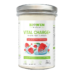 Elektrolity Vital Charge+ Biowen - 250 g o smaku malinowym i cytrynowym
