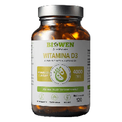 Witamina D3 z lanoliny Biowen - Naturalne wsparcie odporności - 120 kapsułek