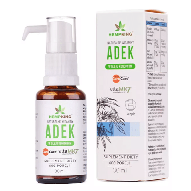 Witaminy ADEK HempKing - Kompleks witamin - 30 ml